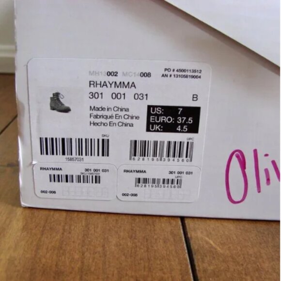 Aldo Rhaymma Boots Olive Green Hiking Combat Lug Sole Ankle NEW IN BOX Size 7 - Picture 3 of 14